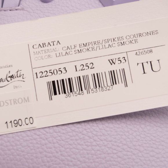 Christian Louboutin Mini Cabata North/South Leather Tote Purple - Picture 12 of 12
